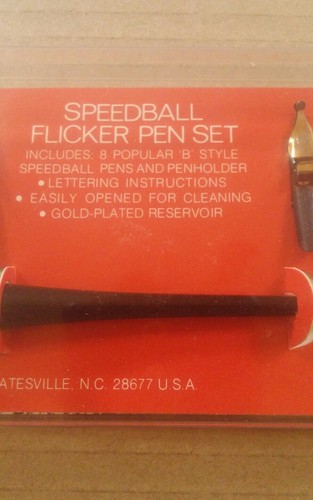 Speedball Flicker Pen set Calligraphy 8 
