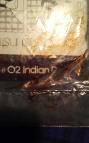 Vintage Coats & Clark Red Heart Latch Hook Rug Pattern #6671-02 Indian Design