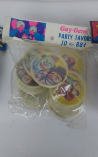 3 Vintage NOS Noise Makers 1950's 1960's New Year's Old Tins Antique Party Favor