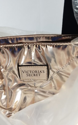 NWT Victoria’s Secret 2017 Limited Edition Rose Gold Quilted Tote Bag Purse