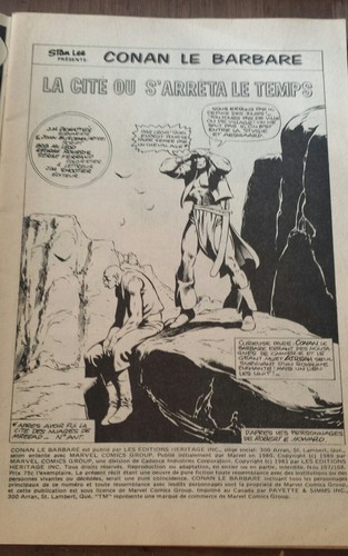 Conan le Barbare # 107/108 French comic Francais 1981 Editions Héritage