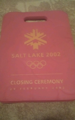 Salt Lake City 2002 Olympic Winter Games Closing Ceremony Pack/Book/Cushion