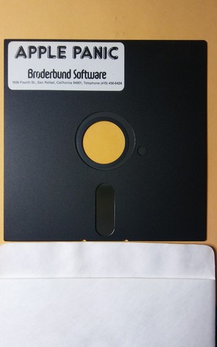 Apple II - Apple Panic - Broderbund Software - Vintage VIDEO Game EX-MINTY RARE