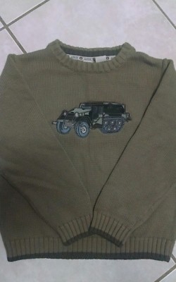NWOT AMX 30 Boys Size 7 Truck Sweater 