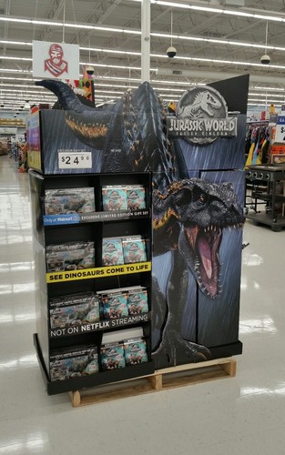 Jurassic World Fallen Kingdom Wal-Mart Indoraptor/ Blue Cube Display Standee