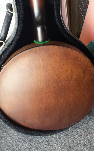 Johnson 5 string Banjo & Hard Carrying Case Made in USA REMO weather king Head