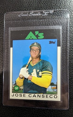1986 TOPPS TRADED #20T JOSE CANSECO ROOKIE CARD RC OAKLAND ATHLETICS