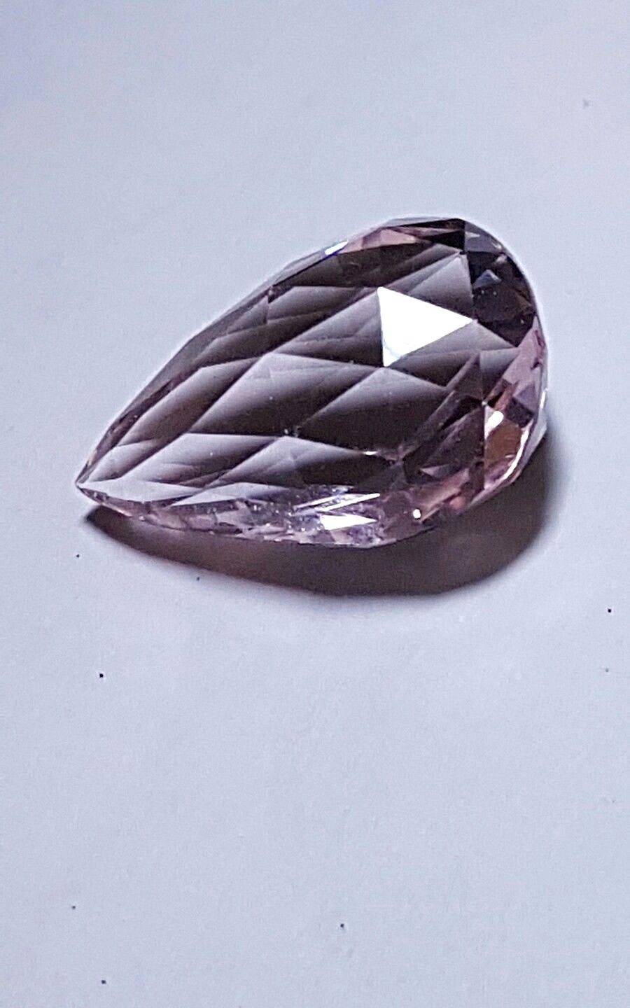 5.40ct. Minas Gerais,Brazil Briolette Cut Morganite Gemstone  Superior Quality!!