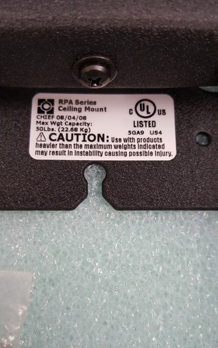 CHIEF RPA 117 PROJECTOR MOUNT FOR SHARP XG-MB50X XG-MB50X-L