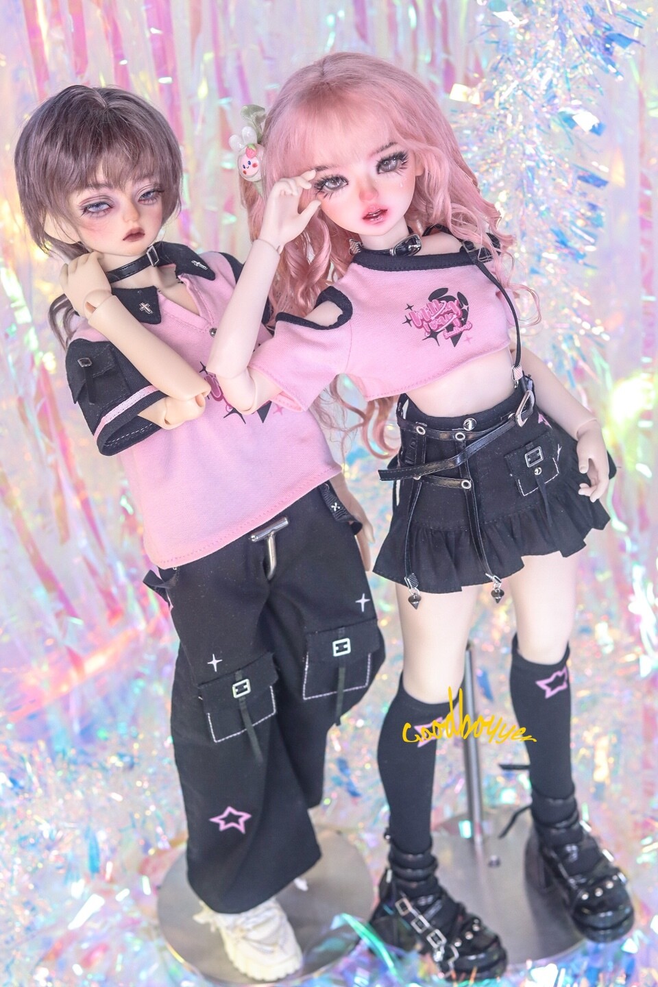 Sho→boh vol.15 Black Sign 15oz Vocalion Waist Overalls - Deep Black