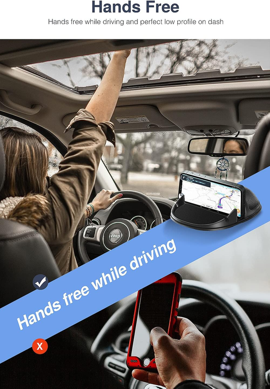[2 Pack]  Dashboard Car Phone Holder Mount,Universal Cell Phone Automobile Cradl
