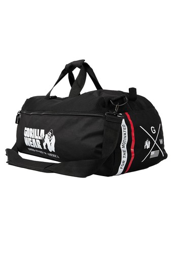 Gorilla Wear Norris Hybrid Gym Bag - Schwarz - Bodybuilding Fitness Accessoires