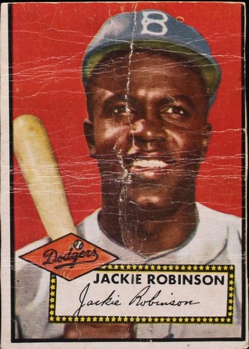 ⚾ 1952 TOPPS #312 JACKIE ROBINSON PSA 8 SP High Number