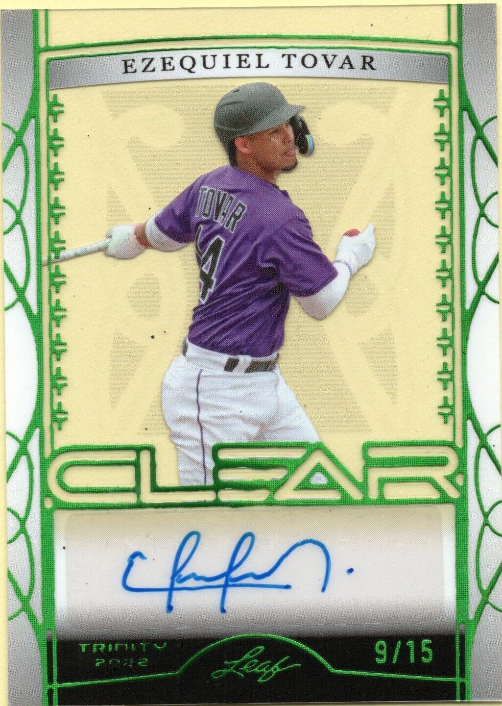 2022 Leaf Trinity - Ezequiel Tovar #CA-ET1