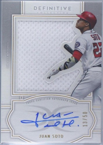 2020 Topps Definitive Ronald Acuna Jr. Juan Soto Dual Auto