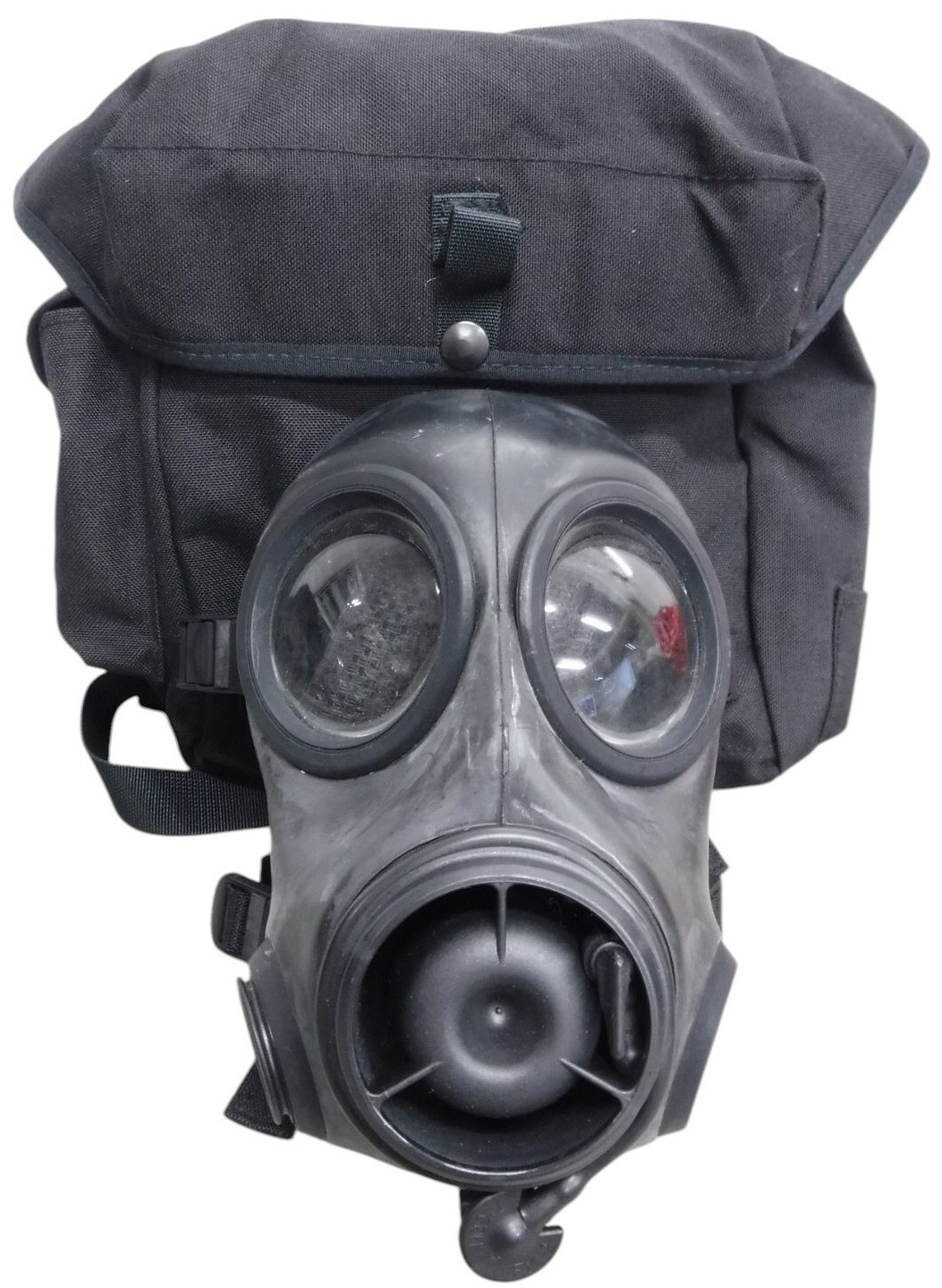 Avon FM12 Gas Mask Twin Port Rubber Respirator Haversack