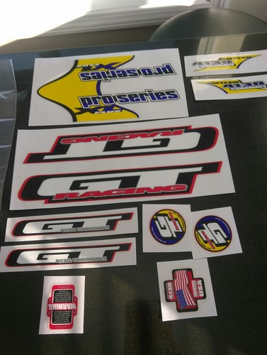 GT Racing XL Decal Kit Dyno Haro Redline Hutch