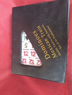 Double Twelve Professional DOMINOES Set of 91 Mexican Train