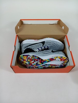 Nike Air Zoom Pegasus 36 Shoe Sneaker Grey Black Purple AQ2203-104 Men's Size 12