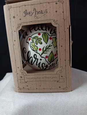 Glory Haus Ball Ornament ''A Palmetto Christmas'' New in Box