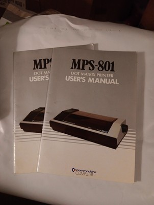 VTG 1983 Commodore MPS-801 Dot Matrix Printer User's Manual