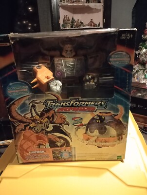 VINTAGE TRANSFORMERS ARMADA UNICRON WITH DEAD END MINI CON PLUS.Brand New Sealed