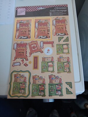 SHEET FOILED DECOUPAGE FOR SCRAPBOOKING NO SCISSORS NEED NEW  (FD03) 