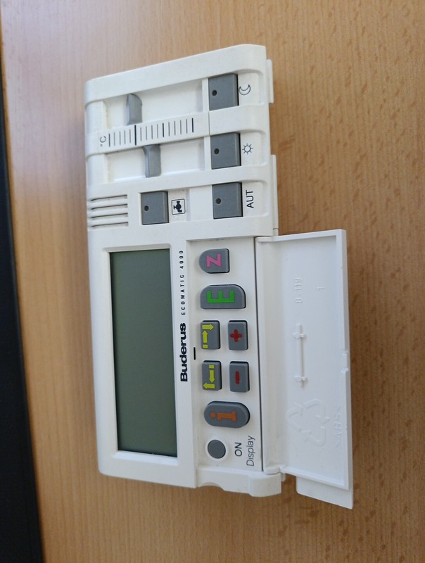 Buderus Ecomatic 4000 Fmec, Hw Fernbedienung FÃ¼R Wandheizkessel Hw 42xx+Batterie