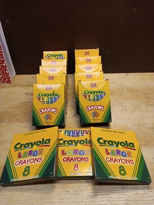 13 Packs Vintage Crayola Crayons  School Supplies,artists,collectors 2000/2003