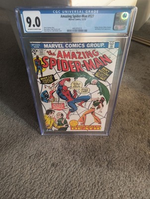CGC 9.0  Amazing Spider-Man #127  December 1973) Off White To White Pages  