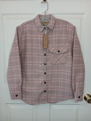 NWT Buffalo Jackson Wool Plaid Button Down Heavy Shirt Jacket Shacjet Medium