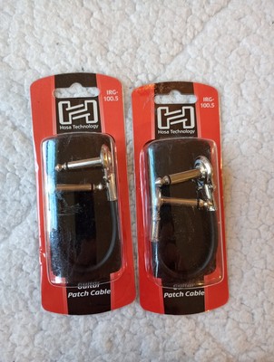 Hosa IRG-100.5 Guitar Patch Cable Flat 6in 2pack New In Packages