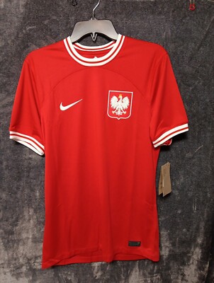 Men's S Nike Poland National Team 22/23 Away Stadium Soccer Jersey DN0699-611
