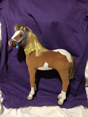 American Girl Doll Filly Paint Pinto Foal Chestnut Brown Pony Horse 13'' VG 