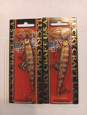 2 Lucky Craft U.S.A Series Slender Pointer 97 MR Suspending 3&7/8'' 3/8 oz. Magum