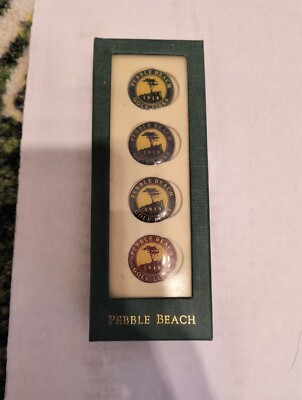 Pebble Beach 1919 Golf Links Ball Markers x 4 NEW!!    PGA 