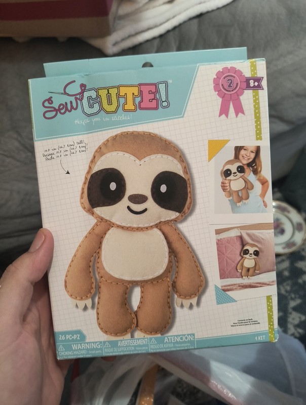 DIY Sew Cute Sloth Intermediate Felt Animal Kit School Craft