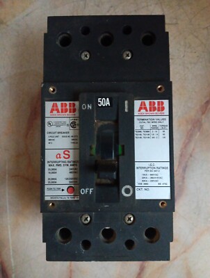 ABB 50A CIRCUIT BREAKER UXAB 727131 R 113 3-POLE