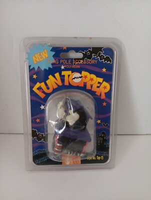 VTG Fun Topper Flag Pole Accessory Haunted House Ghost Halloween Poly Resin