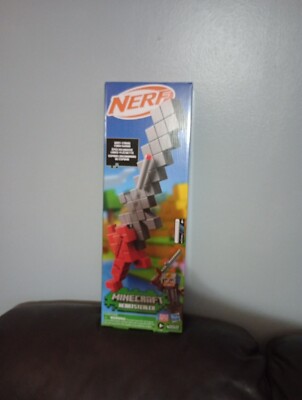 Nerf Minecraft Heartstealer Sword, 4 Nerf Elite Foam Darts, Foam Blade, Dart
