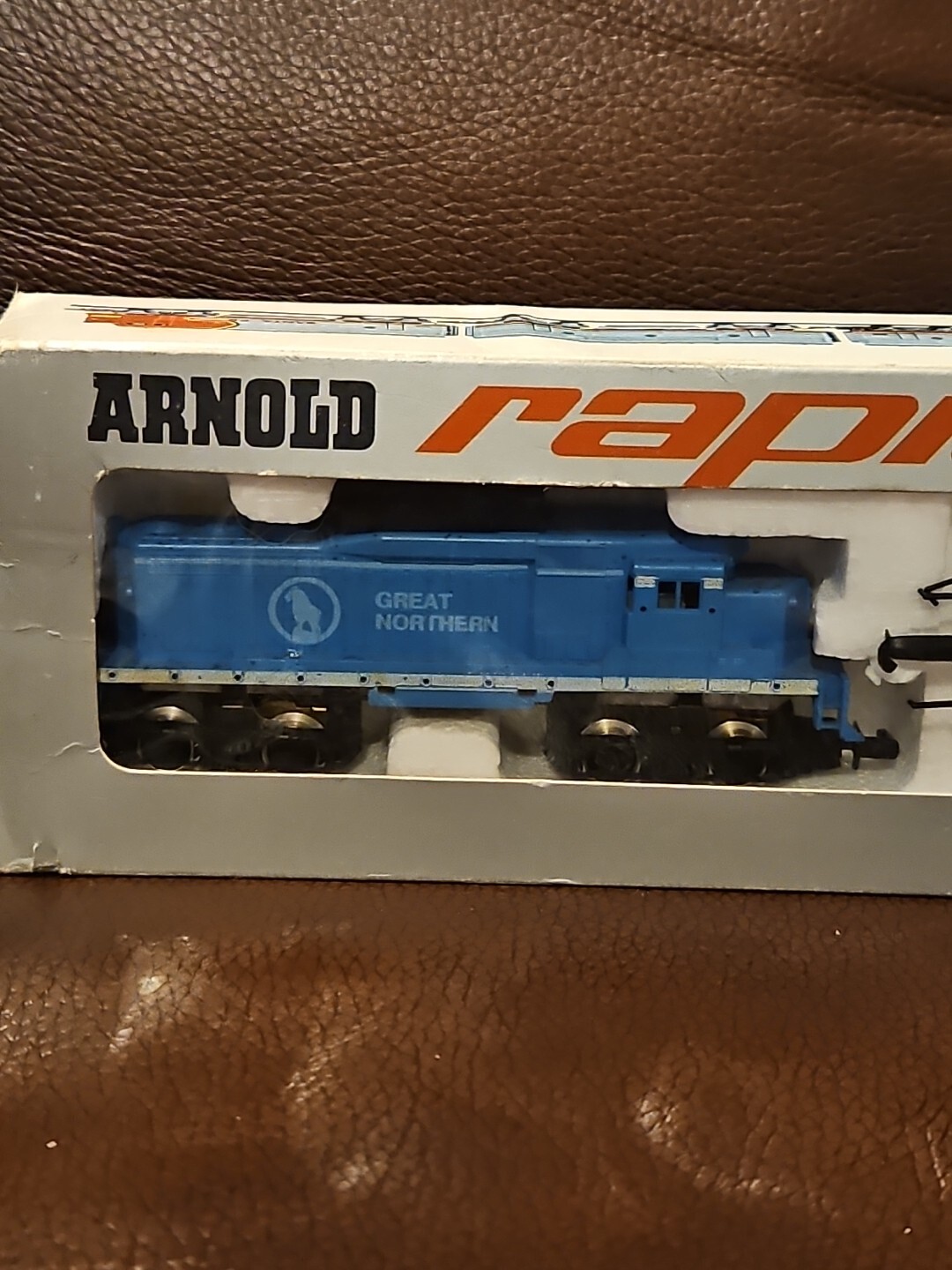 VINTAGE GERMAN ARNOLD RAPIDO BLUE #0273G - Locomotive, Diesel, N SCALE 9mm