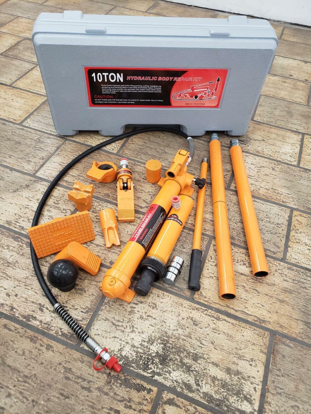 10 Ton Porta Power Hydraulic Jack Auto Body Frame Repair Kits Lift Ram ... - $ 57