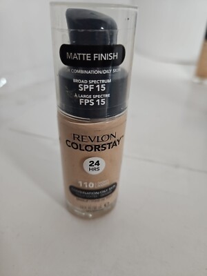 Revlon Color Stay Foundation Makeup - IVORY 110 - 24H Longwear -Combination Skin