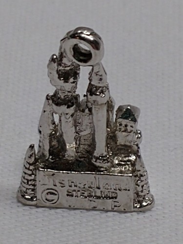 disneyland sterling silver 3-d castle charm W.D.P.