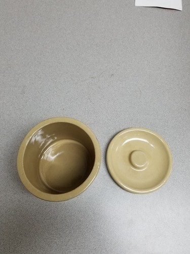 Glazed Pottery Crock Blue 