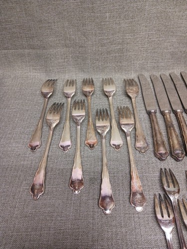 Berndorf Royal Chippendale cutlery Silverplate Flatware 42 pieces