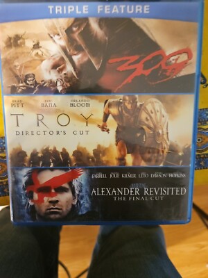 300 / Troy (Director's Cut) / Alexander Revisited: the Final Cut (Blu-ray, 2004)