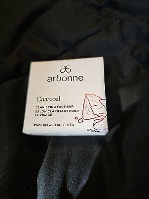 Arbonne Activated Charcoal Clarifying Face Bar Sealed NEW 4 Oz