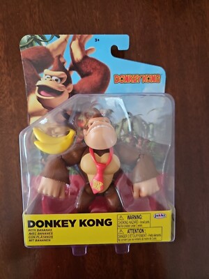 Nintendo Super Mario Donkey Kong w/ Bananas 4'' Action Figure Kids Toy NEW NIB