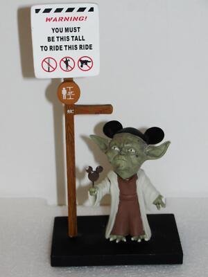 Star Wars Yoda Park Figure Sign Warning! You Must Be This Tall To Ride This Ride